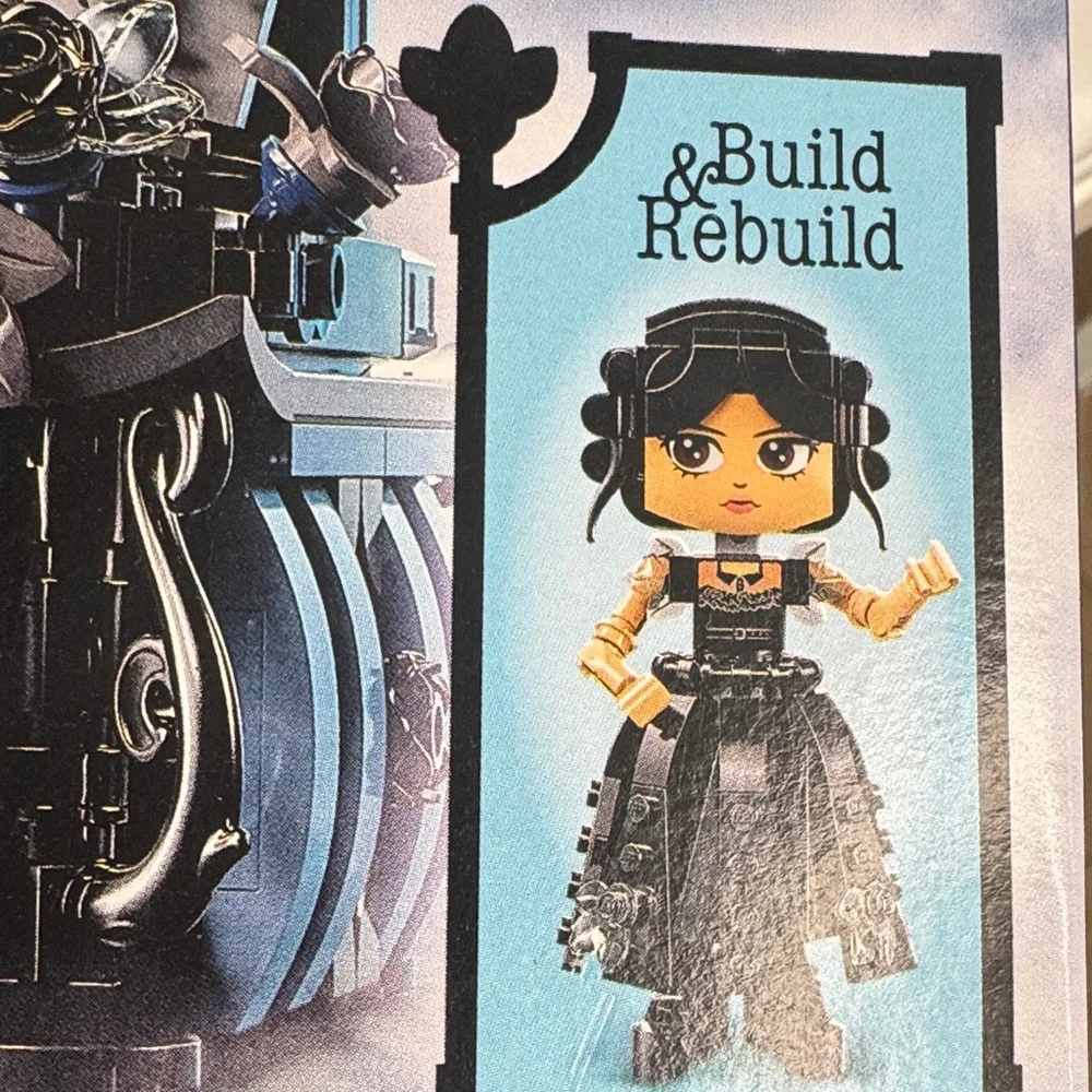 Lego Wednesday Addams Set - Black and Blue